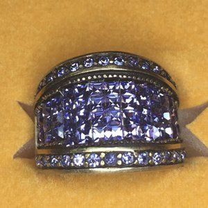 La Vintage Purple Crystal Ring